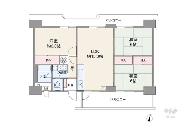 プライムハイツ新大阪:間取り図面