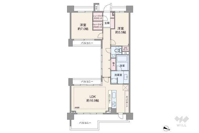 サウススクエア:間取り図面