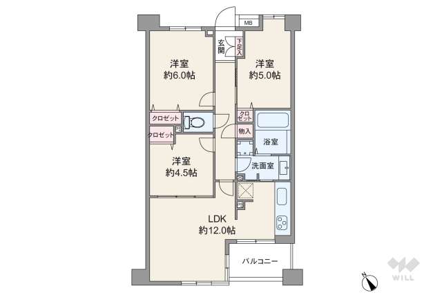Ｄ’クラディア蒲田イースト:間取り図面