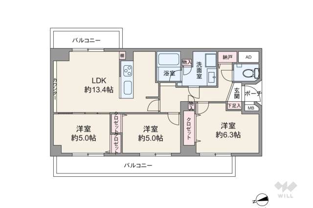 駒沢不二ロイヤルハイツ:間取り図面