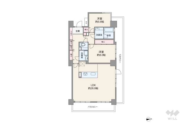 芦花公園プレスティージュ:間取り図面