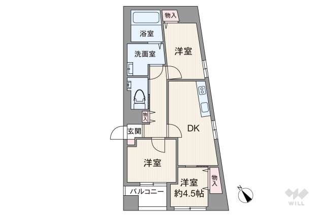 ブリリアンス五反田:間取り図面