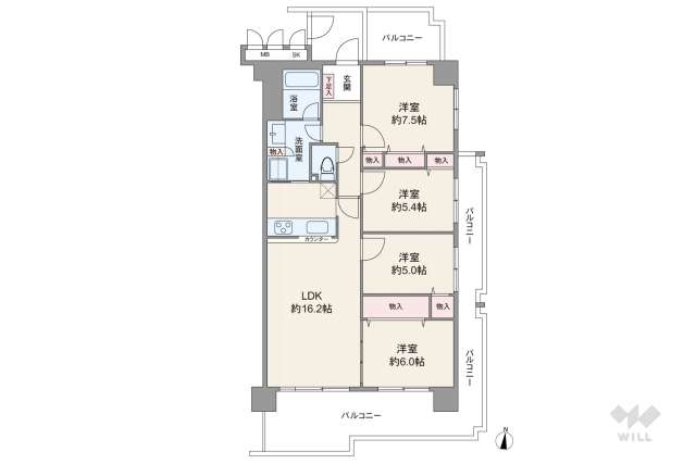 ラ・ビスタ宝塚エスティオ2番館:間取り図面