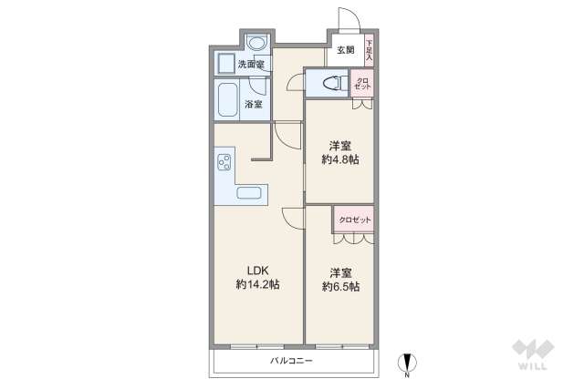 富久クロス コンフォートタワー:間取り図面