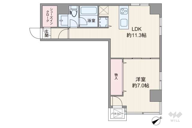 マック小網町コート:間取り図面