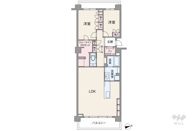 ラコルダ弦巻フォレストコート:間取り図面