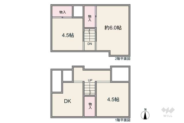 尼崎市武庫之荘6丁目 一戸建て:間取り図面