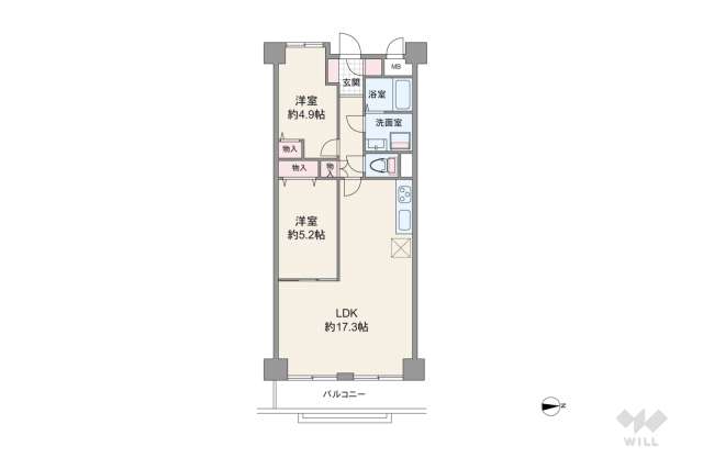 伊丹春日丘アーバンコンフォートA棟:間取り図面