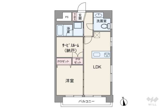 モナーク大井:間取り図面