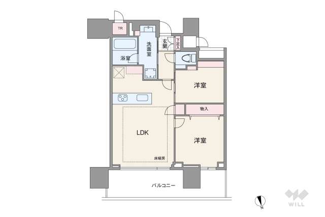 パークシティ中央湊ザタワー:間取り図面