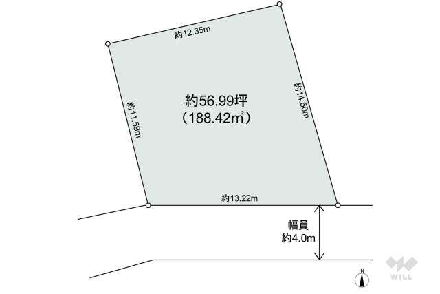 世田谷区八幡山3丁目 土地:間取り図面