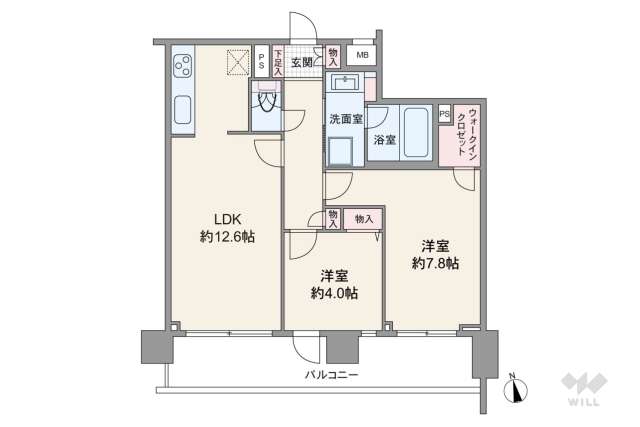 ベルス経堂弐番館:間取り図面