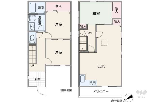 尼崎市東本町4丁目 一戸建て:間取り図面