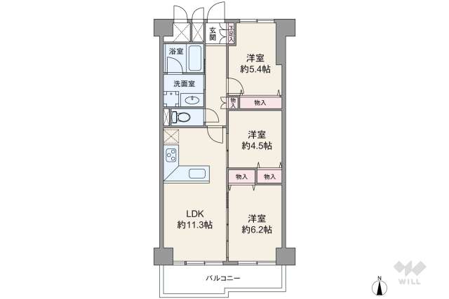 フジタ早稲田マンション:間取り図面