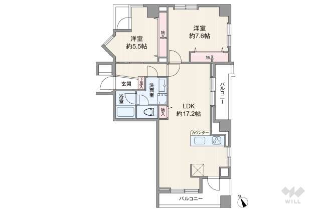 丸美タウンマンション橘:間取り図面