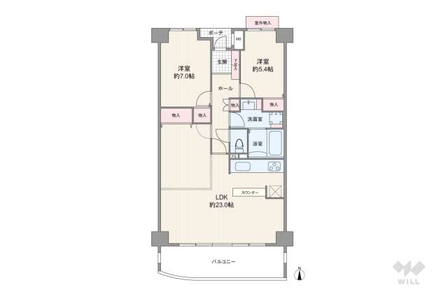 阪急逆瀬台アヴェルデ　1番館:間取り図面