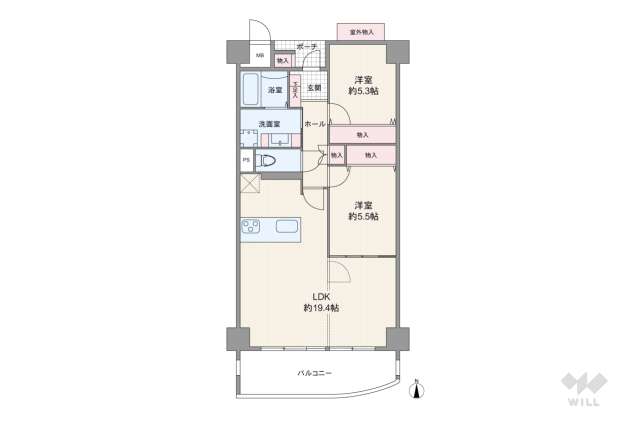 阪急逆瀬台アヴェルデ　4番館:間取り図面
