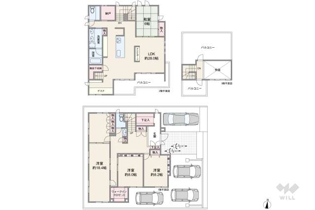 杉並区今川4丁目 一戸建て:間取り図面