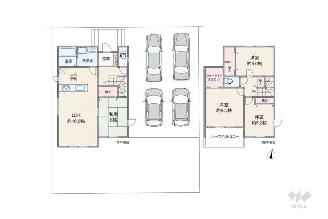 春日井市桃山町2丁目 一戸建て:間取り図面