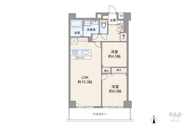 ワコーレ西新井:間取り図面
