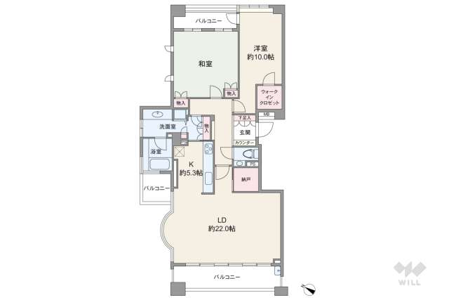 パークシティ成城Ｅコート:間取り図面