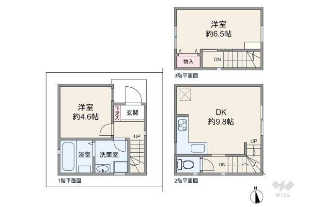 大田区中央3丁目 一戸建て:間取り図面