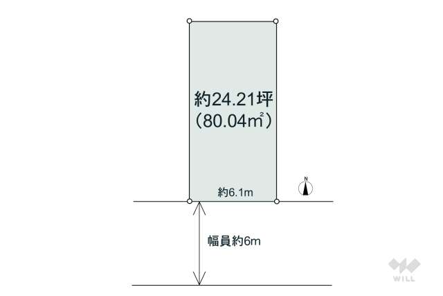尼崎市東園田町3丁目 土地:間取り図面