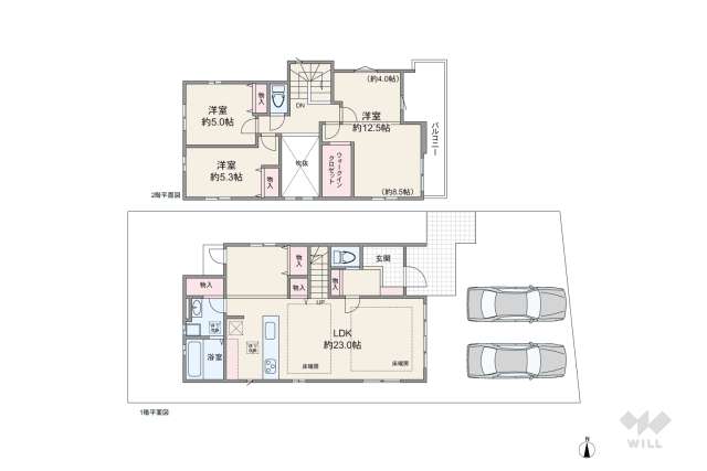宝塚市宝梅2丁目 一戸建て:間取り図面