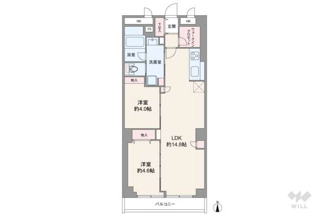 秀和第二奥沢レジデンス:間取り図面