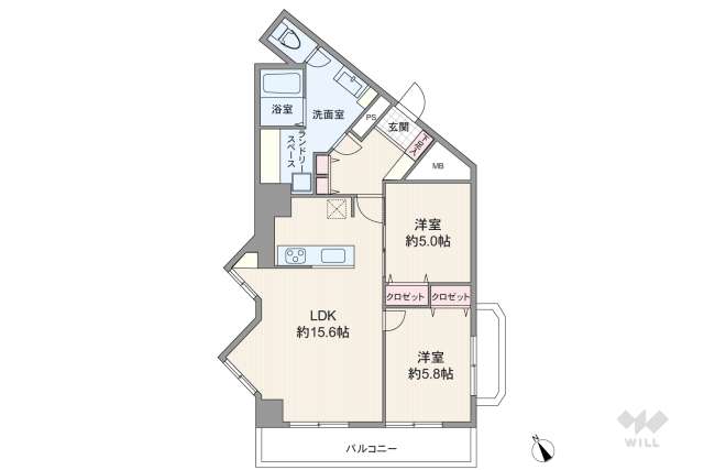 パレス守山:間取り図面