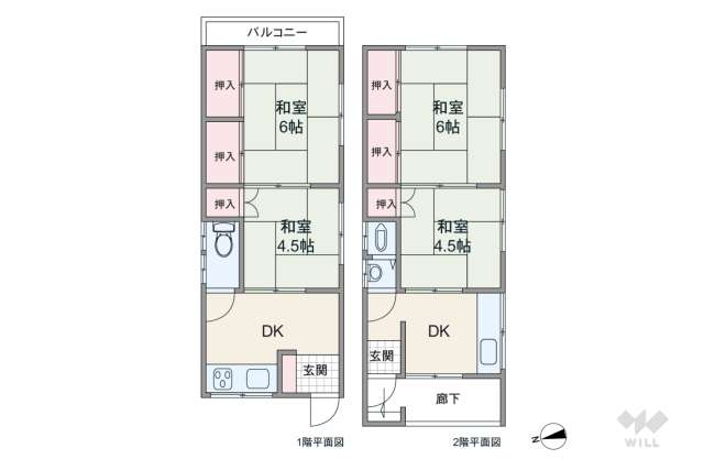 大田区羽田5丁目 一戸建て:間取り図面