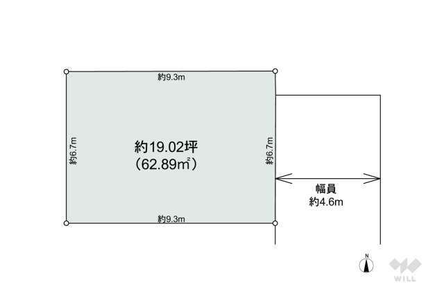 尼崎市崇徳院3丁目 土地:間取り図面