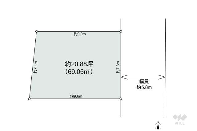 尼崎市稲葉荘2丁目 土地:間取り図面
