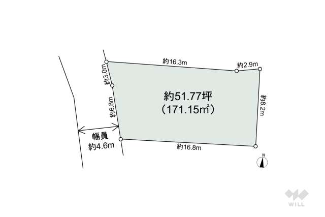 箕面市桜ケ丘3丁目 土地:間取り図面