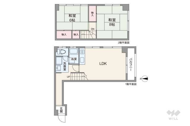中原ハイツ:間取り図面