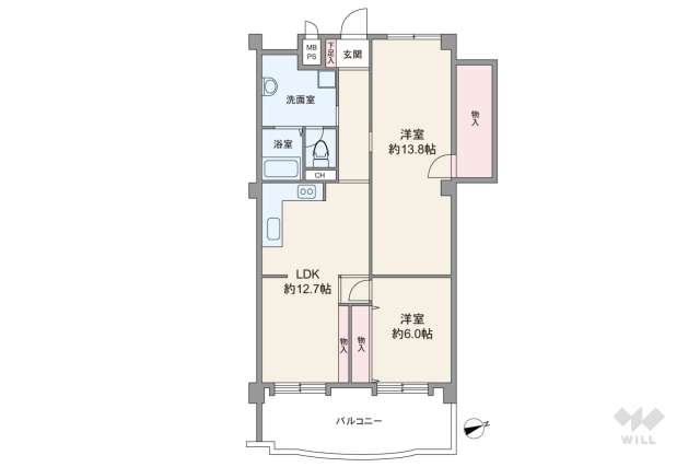 カーサ九品仏:間取り図面