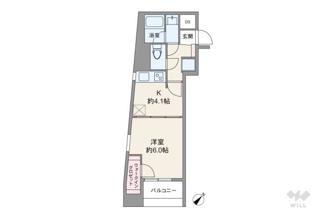 日神デュオステージ笹塚西館:間取り図面