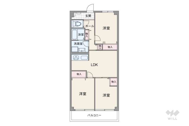 三国本町サンハイツ:間取り図面
