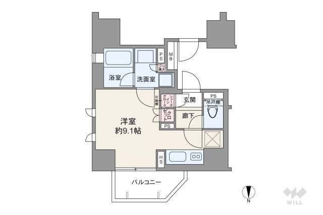 オープンレジデンシア栄 THE COURT:間取り図面