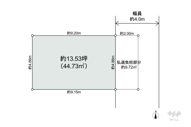 尼崎市三反田町2丁目 土地:間取り図面