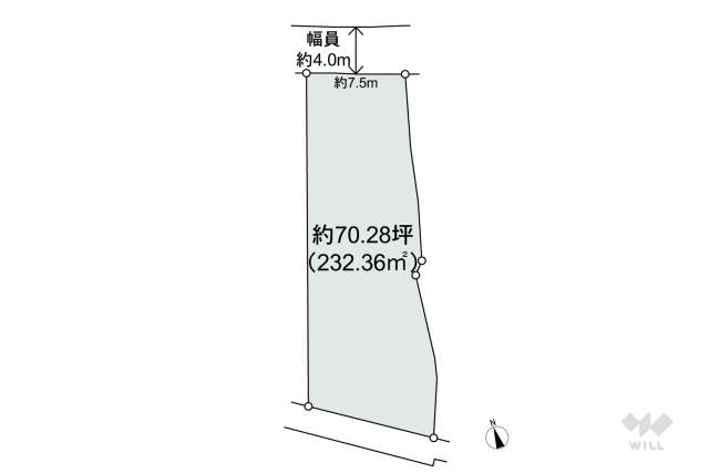 宝塚市米谷1丁目 土地:間取り図面