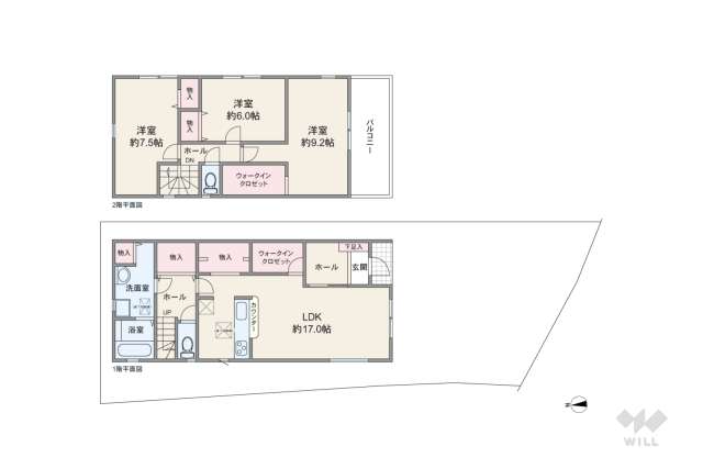 尼崎市常松1丁目 一戸建て:間取り図面