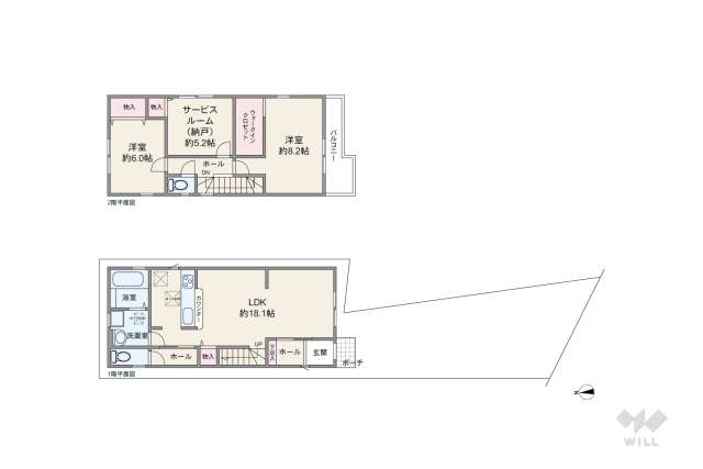 尼崎市常松1丁目 一戸建て:間取り図面