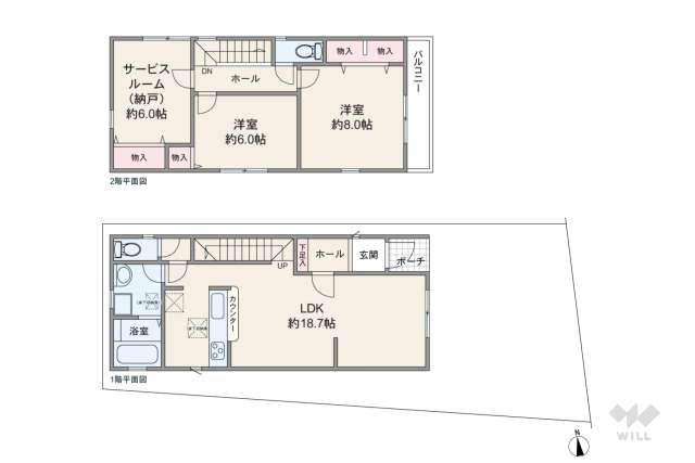 尼崎市常松1丁目 一戸建て:間取り図面