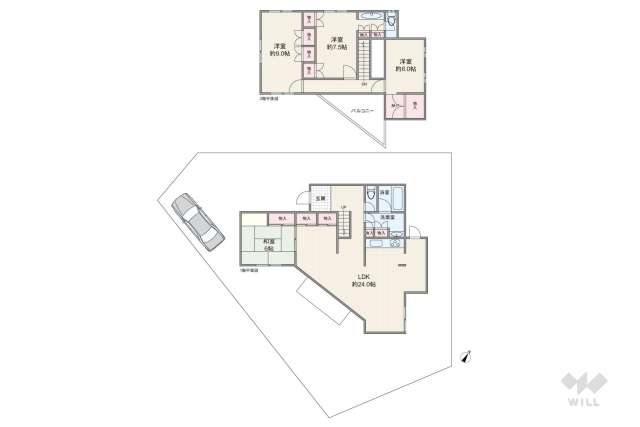宝塚市仁川高丸2丁目 一戸建て:間取り図面