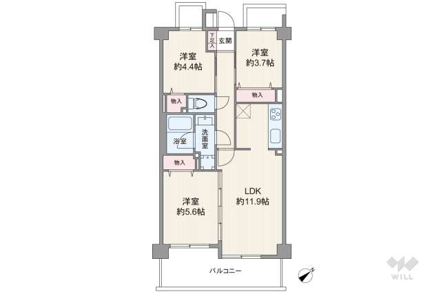 グランドステージ尾山台:間取り図面