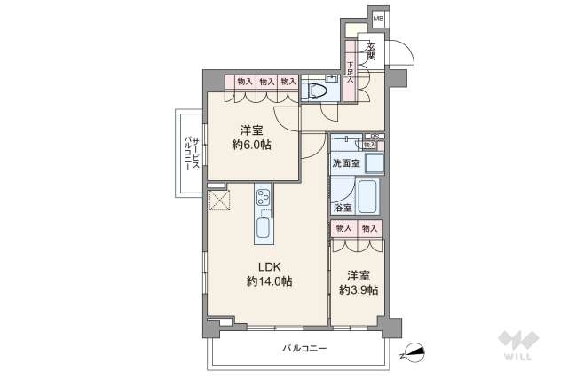 リビオ下北沢:間取り図面