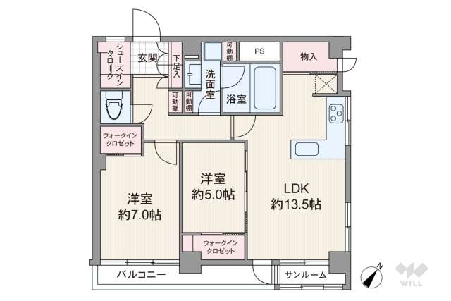 碑文谷寿マンション:間取り図面