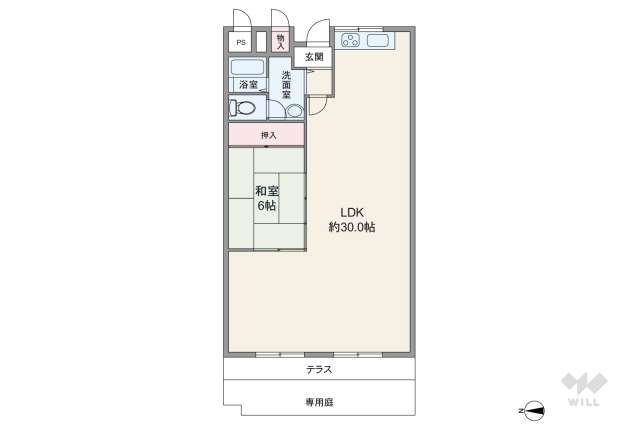サンハイツ武庫之荘1号棟:間取り図面