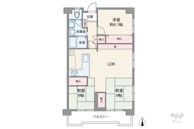 西川口第二ローヤルコーポ:間取り図面